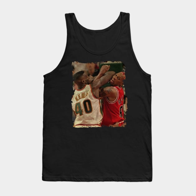 Shawn Kemp vs Dennis Rodman, 1996 Tank Top by Omeshshopart